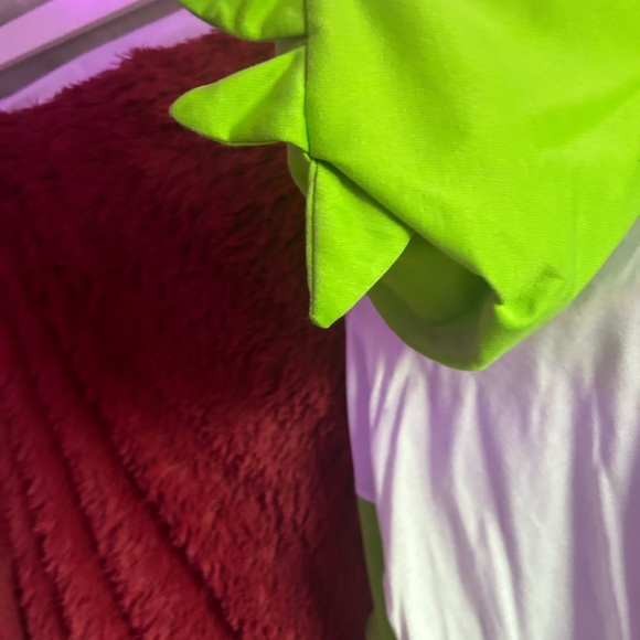 Green dino hoodie - Picture 3 of 5